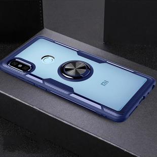 Scratchproof TPU + Acrylic Ring Bracket Protective Case For Xiaomi Redmi Note 5(Blue)