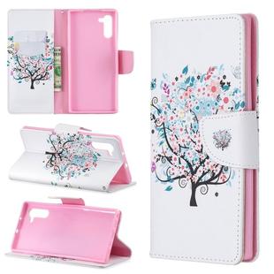 Colored Drawing Pattern Horizontal Flip Leather Case with Holder & Card Slots & Wallet(Tree)
