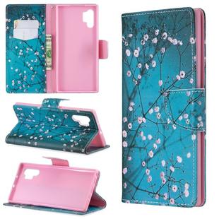 Colored Drawing Pattern Horizontal Flip Leather Case with Holder & Card Slots & Wallet(Plum Blossom)