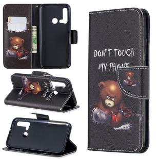 Colored Drawing Pattern Horizontal Flip Leather Case with Holder & Card Slots & Wallet For Huawei P20 lite (2019) / nova 5i (Bear)