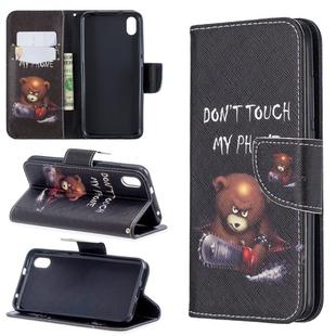 Colored Drawing Pattern Horizontal Flip Leather Case with Holder & Card Slots & Wallet For Xiaomi Redmi 7A(Bear)