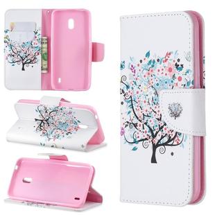 Colored Drawing Pattern Horizontal Flip Leather Case with Holder & Card Slots & Wallet For Nokia 2.2(Tree)