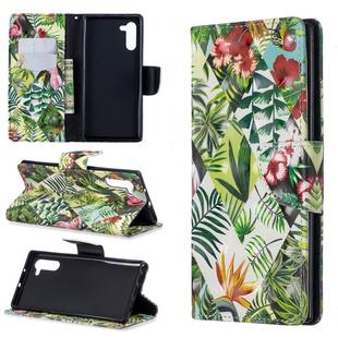 3D Colored Drawing Pattern Horizontal Flip Leather Case with Holder & Card Slots & Wallet(Banana Leaf)