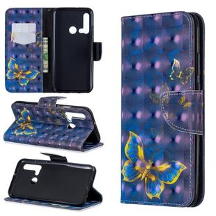 3D Colored Drawing Pattern Horizontal Flip Leather Case with Holder & Card Slots & Wallet For Huawei P20 lite (2019) / nova 5i(Butterfly)