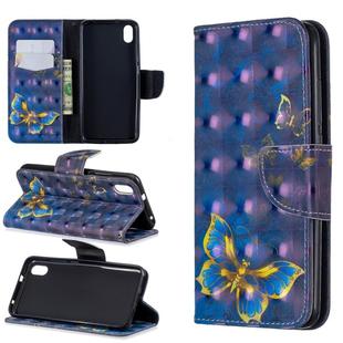 3D Colored Drawing Pattern Horizontal Flip Leather Case with Holder & Card Slots & Wallet For Xiaomi Redmi 7A(Butterfly)