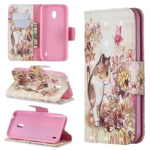 3D Colored Drawing Pattern Horizontal Flip Leather Case with Holder & Card Slots & Wallet For Nokia 2.2(Cat)