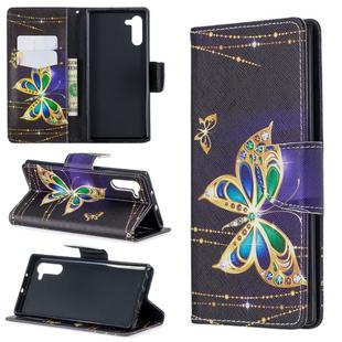 Colored Drawing Pattern Horizontal Flip Leather Case with Holder & Card Slots & Wallet For Galaxy Note10(Big Butterfly)