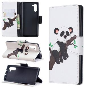 Colored Drawing Pattern Horizontal Flip Leather Case with Holder & Card Slots & Wallet For Galaxy Note10(Tree and Panda)