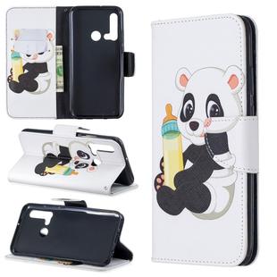 Colored Drawing Pattern Horizontal Flip Leather Case with Holder & Card Slots & Wallet For Huawei P20 lite (2019) / nova 5i(Baby Bottle and Panda)