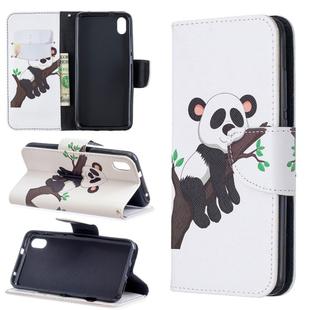 Colored Drawing Pattern Horizontal Flip Leather Case with Holder & Card Slots & Wallet For Xiaomi Redmi 7A(Tree and Panda)