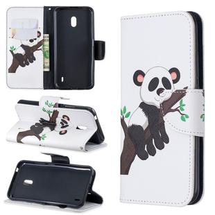 Colored Drawing Pattern Horizontal Flip Leather Case with Holder & Card Slots & Wallet For Nokia 2.2(Tree and Panda)