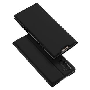 DUX DUCIS Skin Pro Series Horizontal Flip PU + TPU Leather Case with Holder & Card Slots for Galaxy Note 10(Black)