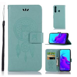 Wind Chime Owl Embossing Pattern Horizontal Flip Leather Case with Holder & Card Slots & Wallet For Huawei nova 4(Green)