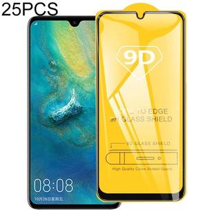 25 PCS 9D Full Glue Full Screen Tempered Glass Film For Huawei Honor 20i