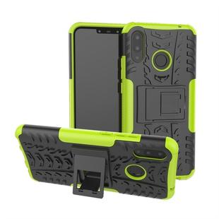 Tire Texture TPU+PC Shockproof Protective Case with Holder for Huawei Nova 3i(Green)