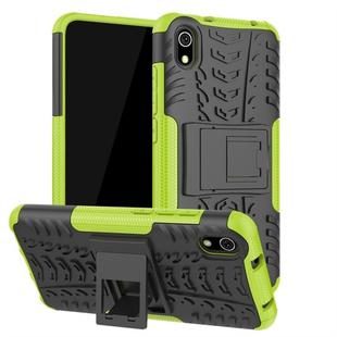 Tire Texture TPU+PC Shockproof Protective Case with Holder for Xiaomi Redmi 7A(Green)