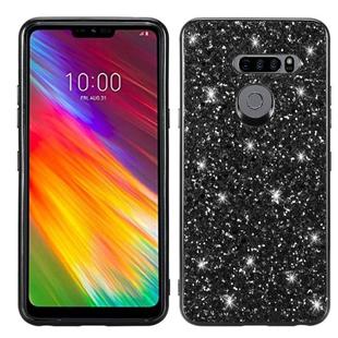 Plating Glittery Powder Shockproof TPU Case For LG G8 ThinQ(Black)