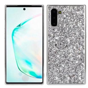 Plating Glittery Powder Shockproof TPU Case For Galaxy Note 10(Silver)