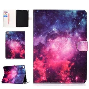 Colored Pattern Drawing Horizontal Flip PU Leather Case with Three-folding Holder & Sleep / Wake-up Functionfor for iPad 5 / 6 / 8(Starry sky)