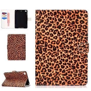 Colored Pattern Drawing Horizontal Flip PU Leather Case with Three-folding Holder & Sleep / Wake-up Function for Mini 1 / 2 / 3 / 4(Yellow leopard grain)