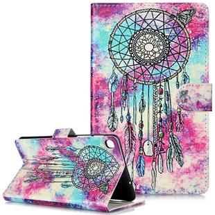 Colored Drawing Pattern Horizontal Flip PU Leather Case with Holder & Card Slots & Wallet For Galaxy Tab A 8.0 & S Pen (2019) / P205(Butterfly Wind Chimes)