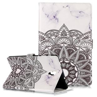 Colored Drawing Pattern Horizontal Flip PU Leather Case with Holder & Card Slots & Wallet For Galaxy Tab A 10.5 / T590(Mandala)