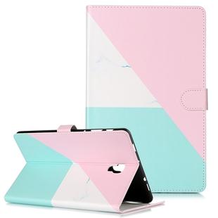 Colored Drawing Pattern Horizontal Flip PU Leather Case with Holder & Card Slots & Wallet For Galaxy Tab A 10.5 / T590(Pink 3-Color  Marble)