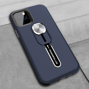 Shockproof TPU + PC Protective Case with Holder For iPhone 11 Pro(Blue)