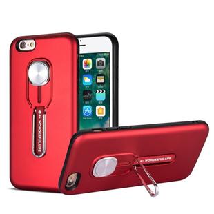 Shockproof TPU + PC Protective Case with Holder For iPhone 6 & 6s(Red)