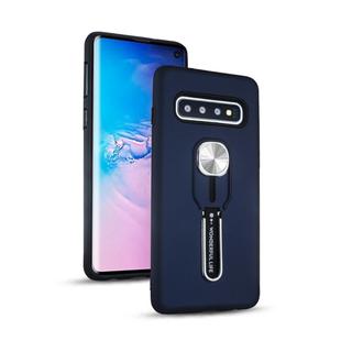 Shockproof TPU + PC Protective Case with Holder For Galaxy S10 (Blue)