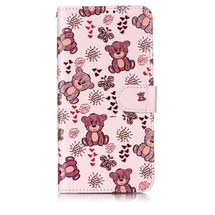 Oil Embossed Coloured Drawing Pattern Horizontal Flip PU Leather Case with Holder & Card Slots & Wallet & Photo Frame For Galaxy A10 / M10(Little Bear)