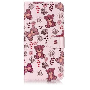 Oil Embossed Coloured Drawing Pattern Horizontal Flip PU Leather Case with Holder & Card Slots & Wallet & Photo Frame For Galaxy A20 / A30(Little Bear)