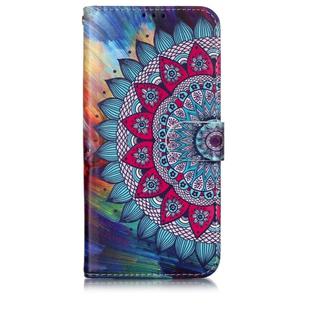 Oil Embossed Coloured Drawing Pattern Horizontal Flip PU Leather Case with Holder & Card Slots & Wallet & Photo Frame For Galaxy A20 / A30(Half Sunflower)