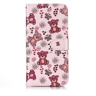 Oil Embossed Coloured Drawing Pattern Horizontal Flip PU Leather Case with Holder & Card Slots & Wallet & Photo Frame For Galaxy A50(Little Bear)
