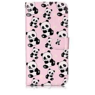 Oil Embossed Coloured Drawing Pattern Horizontal Flip PU Leather Case with Holder & Card Slots & Wallet & Photo Frame For OnePlus 7(Pandas)