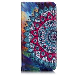 Oil Embossed Coloured Drawing Pattern Horizontal Flip PU Leather Case with Holder & Card Slots & Wallet & Photo Frame For OnePlus 7(Half Sunflower)