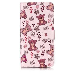 Oil Embossed Coloured Drawing Pattern Horizontal Flip PU Leather Case with Holder & Card Slots & Wallet & Photo Frame For Xiaomi Redmi 7(Little Bear)