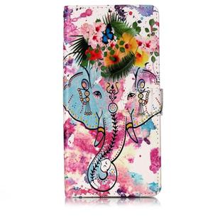 Oil Embossed Coloured Drawing Pattern Horizontal Flip PU Leather Case with Holder & Card Slots & Wallet & Photo Frame For Galaxy S10 5G(Elephant)