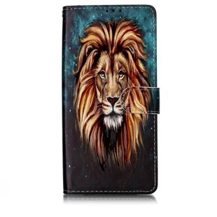 Oil Embossed Coloured Drawing Pattern Horizontal Flip PU Leather Case with Holder & Card Slots & Wallet & Photo Frame For Galaxy S10 5G(Lion)