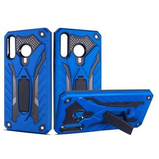 Shockproof TPU + PC Protective Case with Holder For Galaxy M30(Blue)