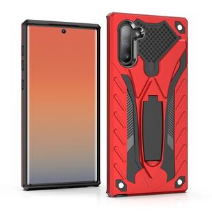 Shockproof TPU + PC Protective Case with Holder For Galaxy Note 10(Red)