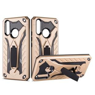Shockproof TPU + PC Protective Case with Holder For Vivo Y17(Gold)