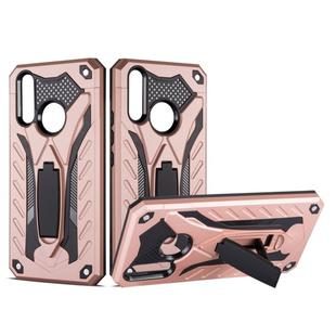 Shockproof TPU + PC Protective Case with Holder For Vivo Y17(Rose Gold)