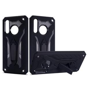 Shockproof TPU + PC Protective Case with Holder For Huawei Nova 4(Black)