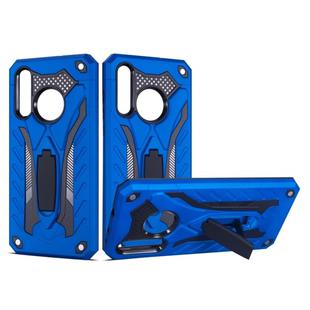 Shockproof TPU + PC Protective Case with Holder For Huawei Nova 4(Blue)