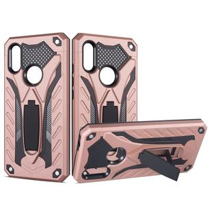Shockproof TPU + PC Protective Case with Holder For Xiaomi Redmi 7(Rose Gold)