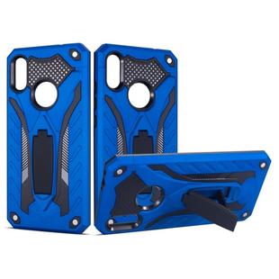 Shockproof TPU + PC Protective Case with Holder For Xiaomi Redmi Note 7(Blue)
