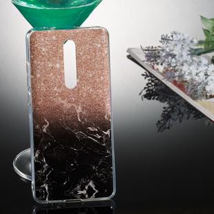 Coloured Drawing Pattern IMD Workmanship Soft TPU Protective Case For Xiaomi Mi 9T & Mi 9T Pro &  Redmi K20 & Redmi K20 Pro(Rose Gold Black Marble)