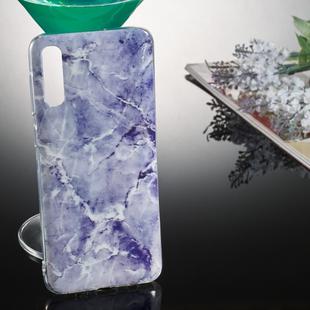 Coloured Drawing Pattern IMD Workmanship Soft TPU Protective Case For Galaxy A50(Pale Grey Marble)