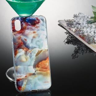 Coloured Drawing Pattern IMD Workmanship Soft TPU Protective Case For Huawei Y5 2019(Fire Cloud Marble)
